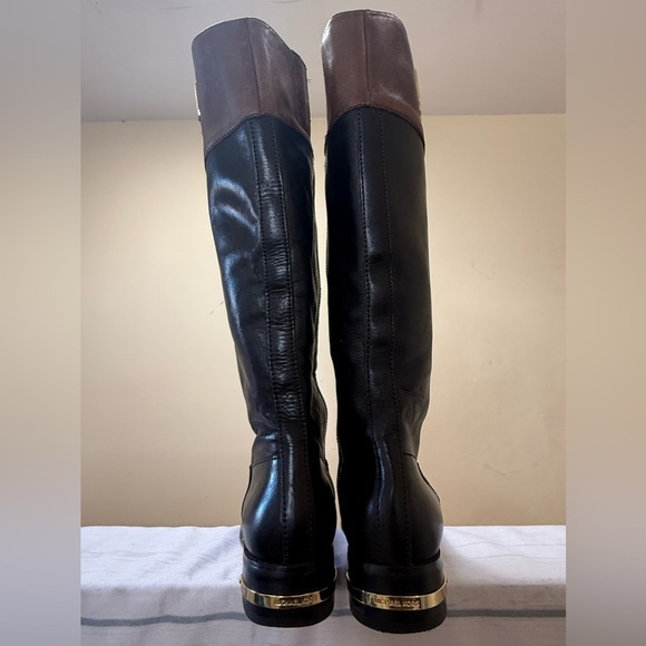 Michael Kors Black and Brown Over the Knee Boots - Picture 7 of 10